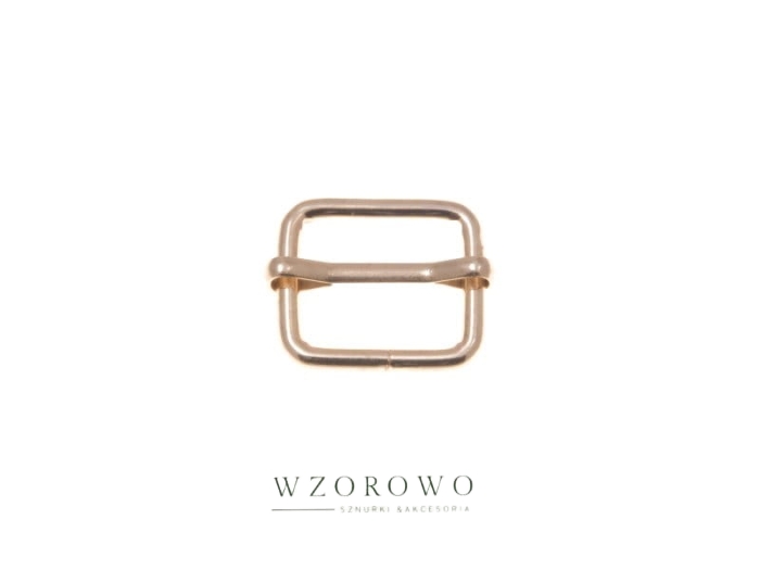 Regulator metalowy 20/17/3 mm złoto drut