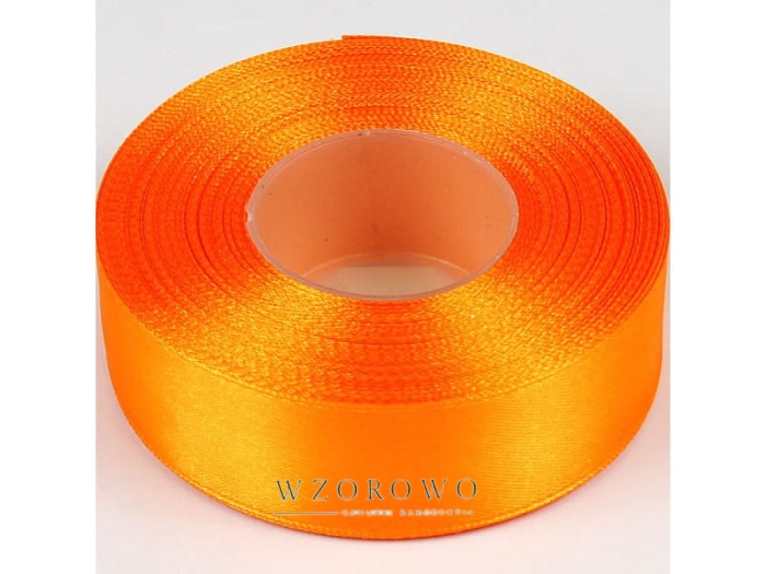 Wstążka satynowa szerokość 25mm żółta