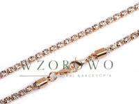 Łańcuszek sztrasowy do torebek i do odzieży 32,5 cm złoty