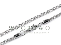 Łańcuszek sztrasowy do torebek i do odzieży 32,5 cm nikiel