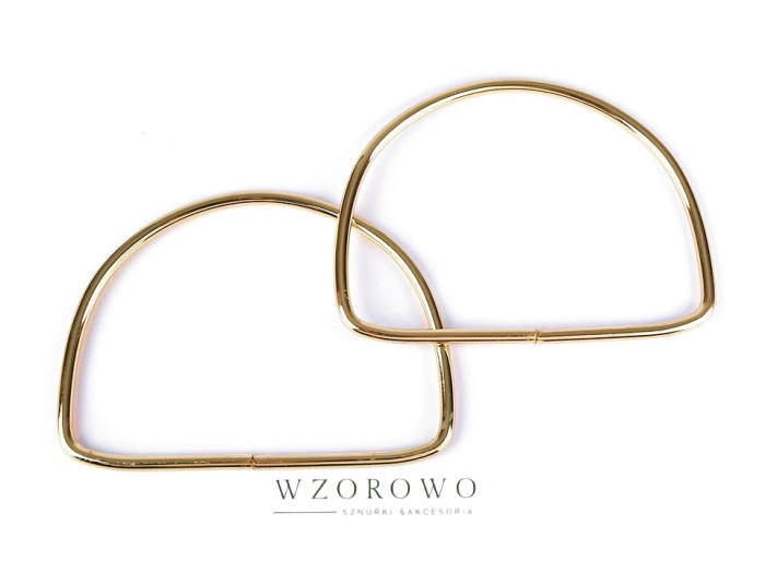 Ucha metalowe do torby 10,5x13 cm różowozłoty