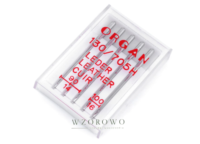Igły maszynowe do skóry półpłaskie 90; 100 Organ