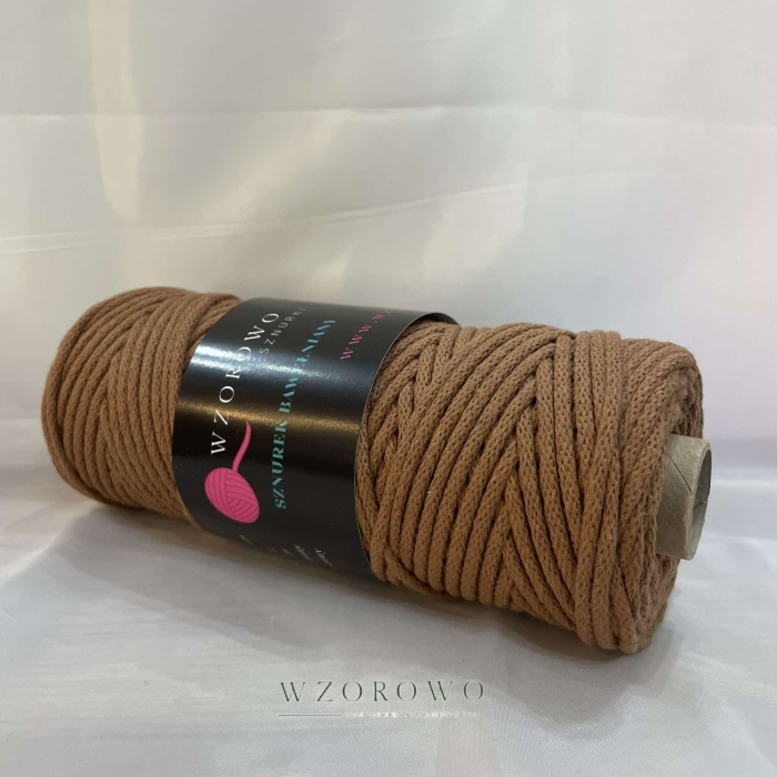 Sznurek Bawełniany 3mm Premium tabacco