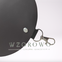 KLAPKA DO Torebki ZE SKÓRY NATURALNEJ 15x18  kolor brązowy karabińczyk